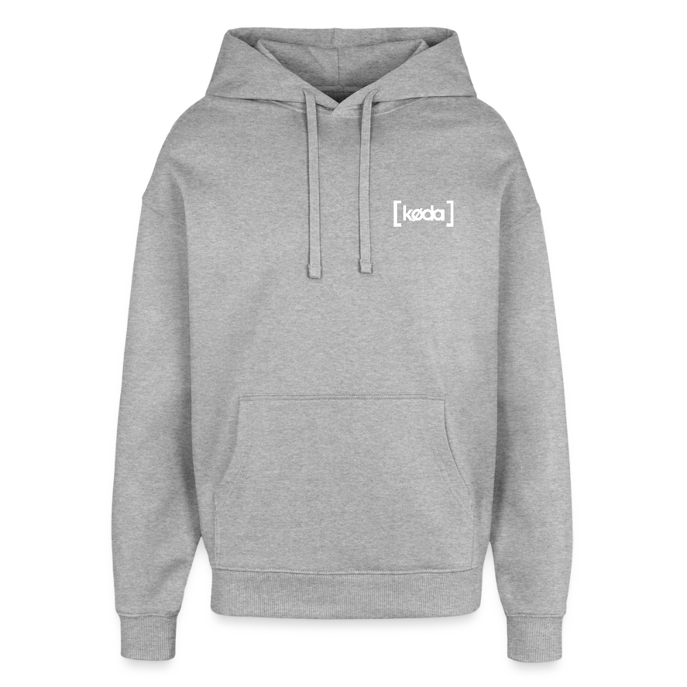 køda - Basic Logo Hoodie - Grau meliert