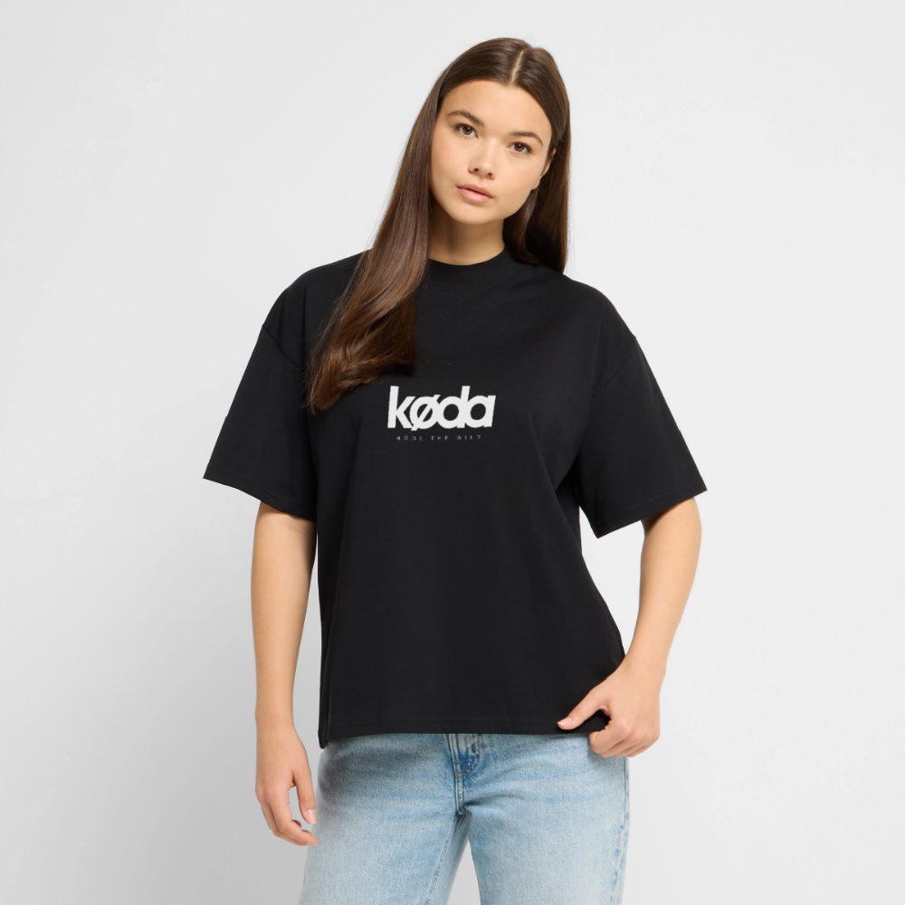 køda - Pike Oversized Tee - Schwarz