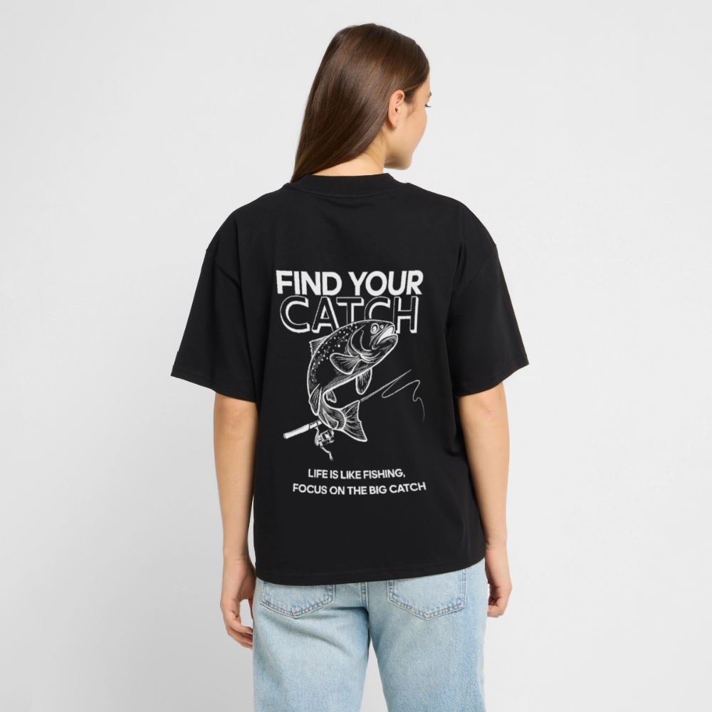 køda - Find Your Catch Oversized Tee - Schwarz