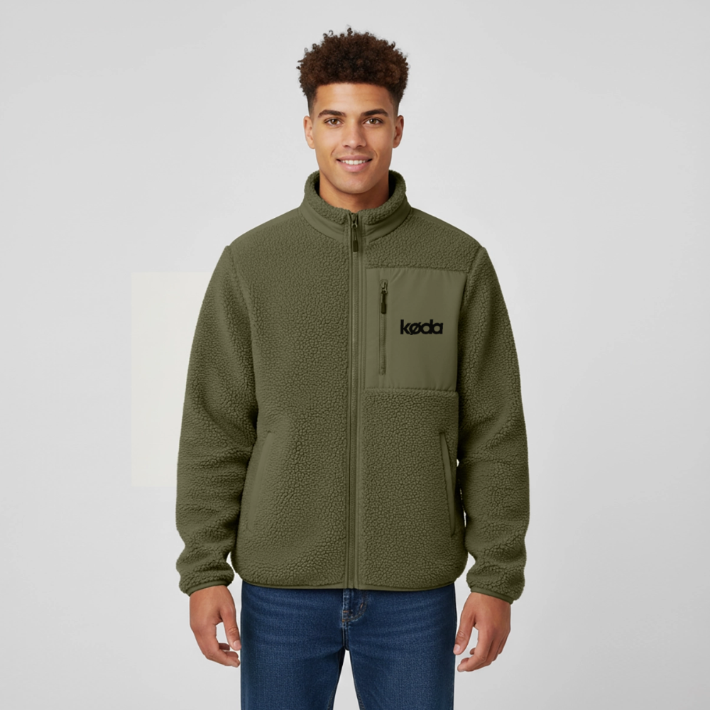 køda - RELAXED FIT Sherpajacke - Khaki