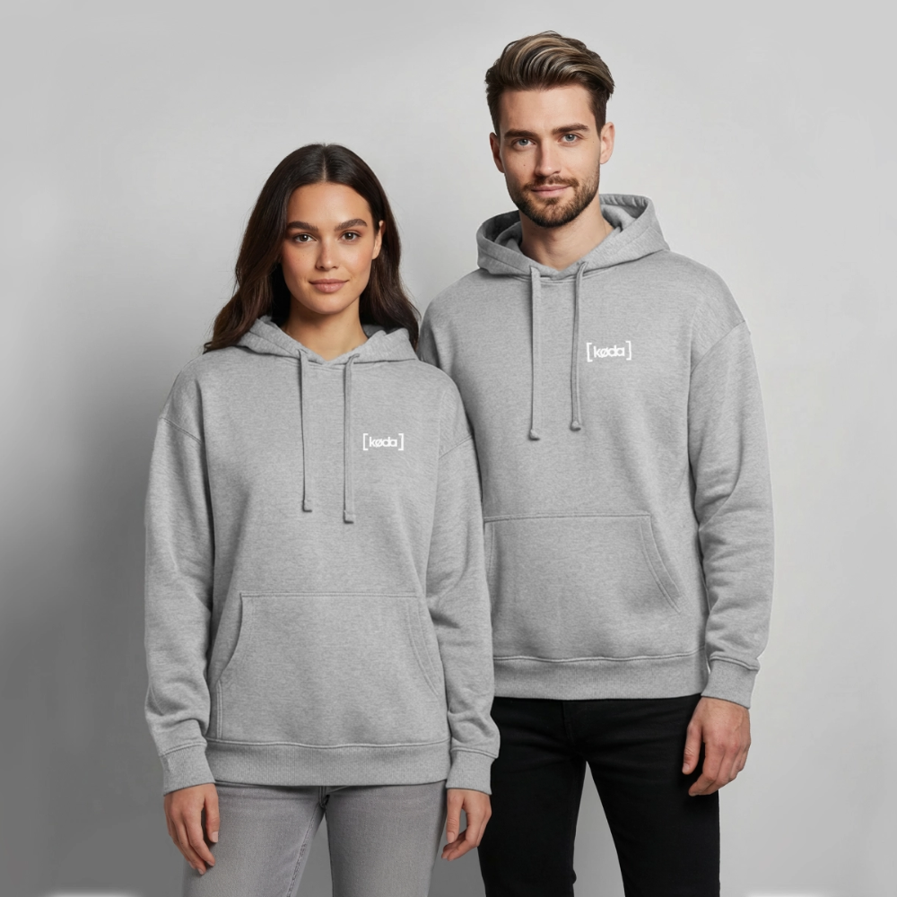 køda - Basic Logo Hoodie - Grau meliert