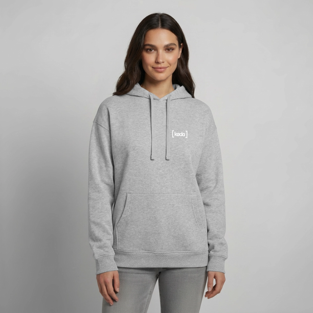 køda - Basic Logo Hoodie - Grau meliert