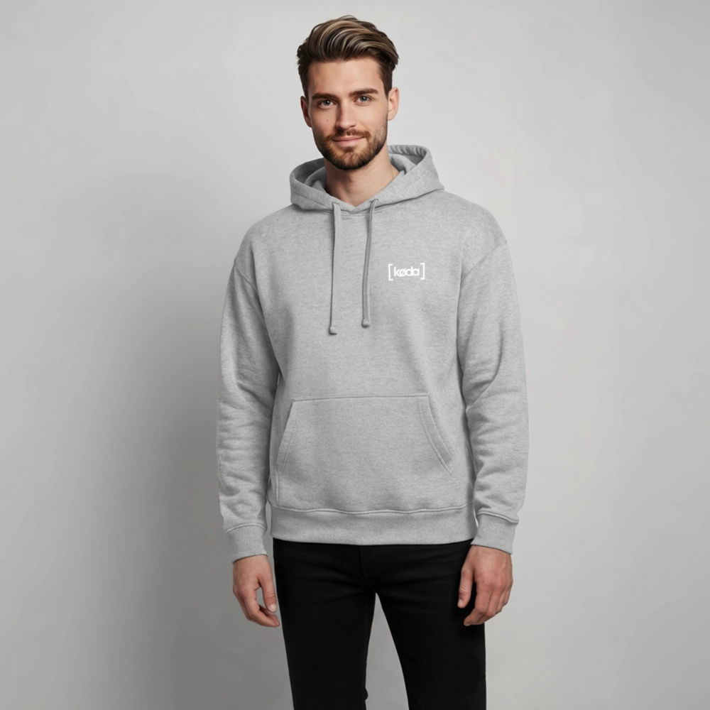 køda - Basic Logo Hoodie - Grau meliert