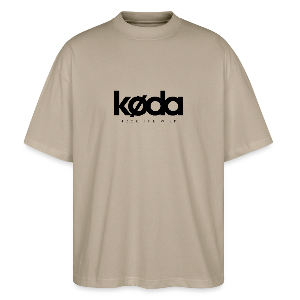 køda - Pike Oversized Tee - Steingrau