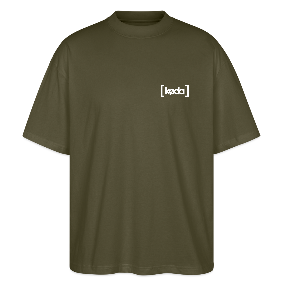 køda - Basic Oversized Logo Tee - Khaki