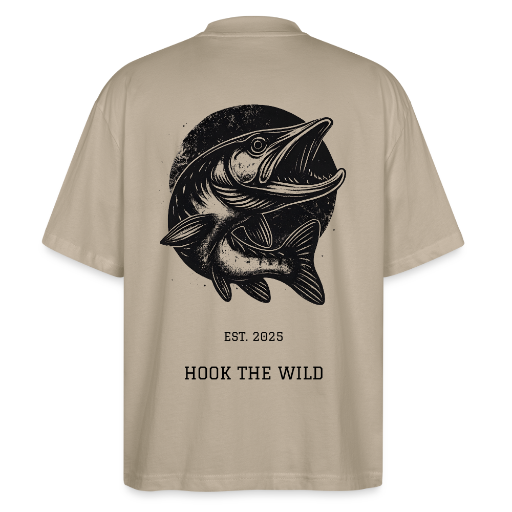 køda - Pike Oversized Tee - Steingrau