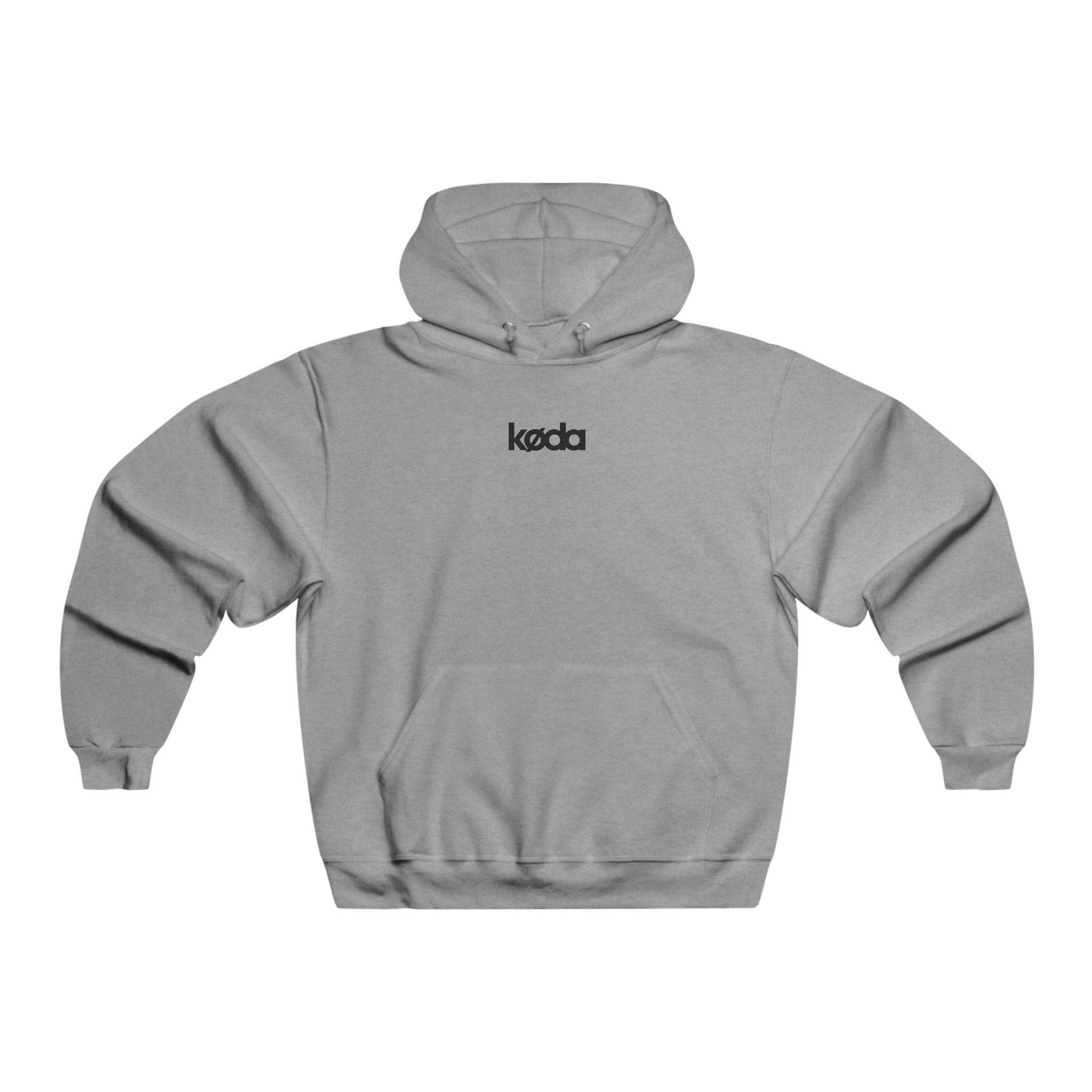 koda basic small logo hoodie grey