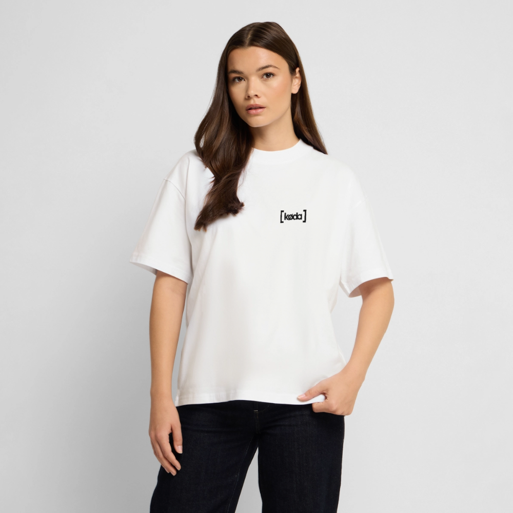 køda - Basic Oversized Logo Tee - Weiß