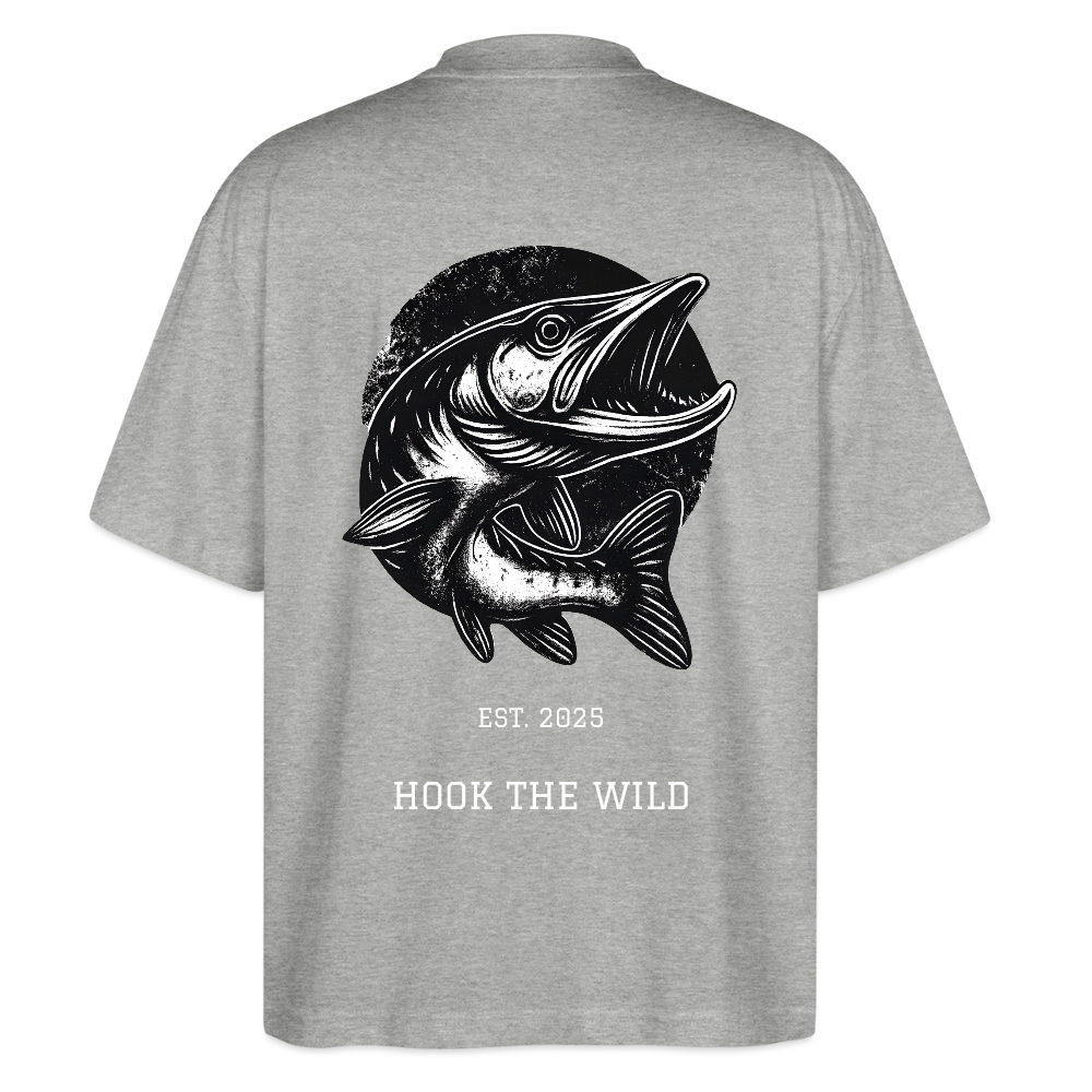 køda - Pike Oversized Tee - Grau meliert