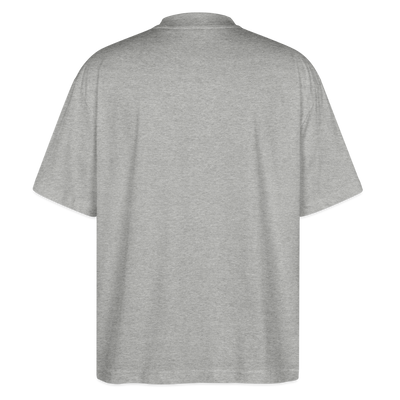køda - Basic Oversized Logo Tee - Grau meliert