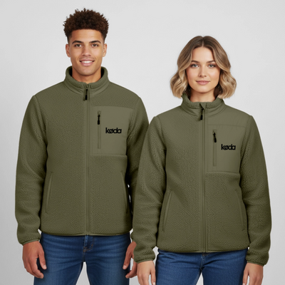 køda - RELAXED FIT Sherpajacke - Khaki