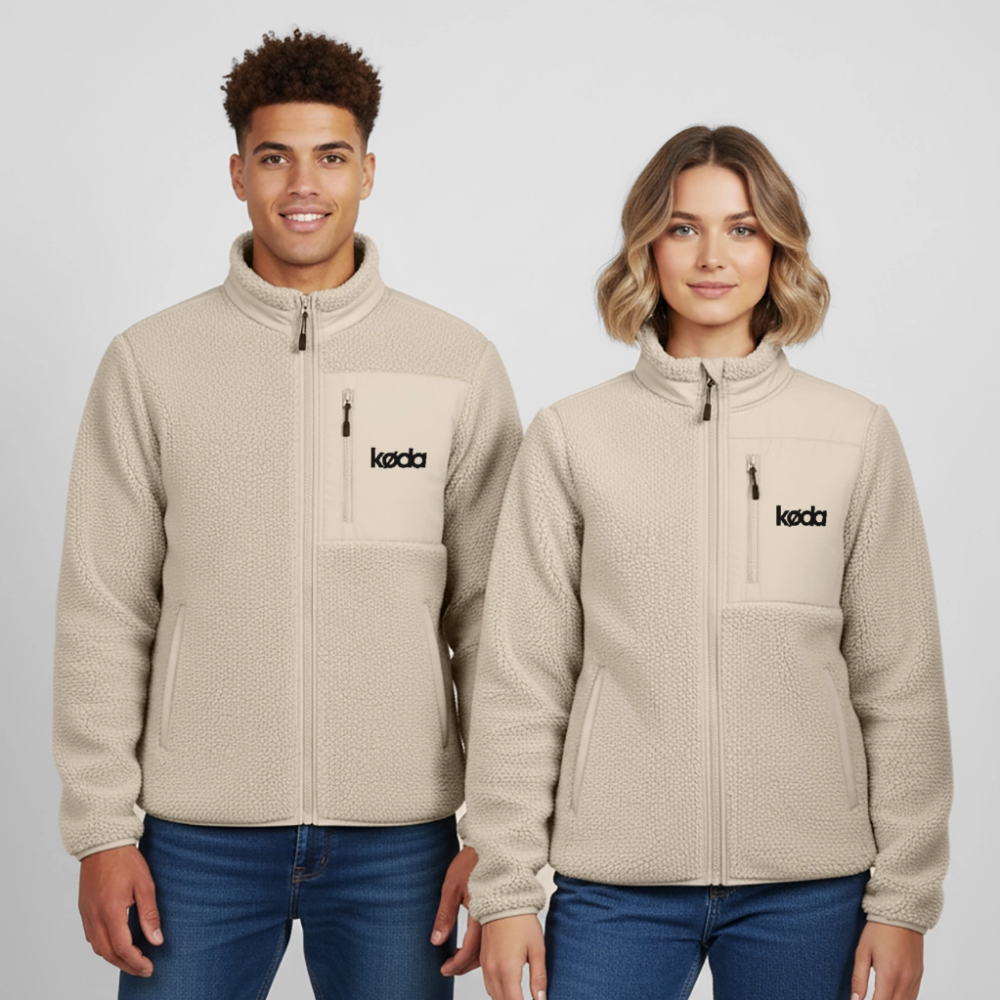 køda - RELAXED FIT Sherpajacke - Beige