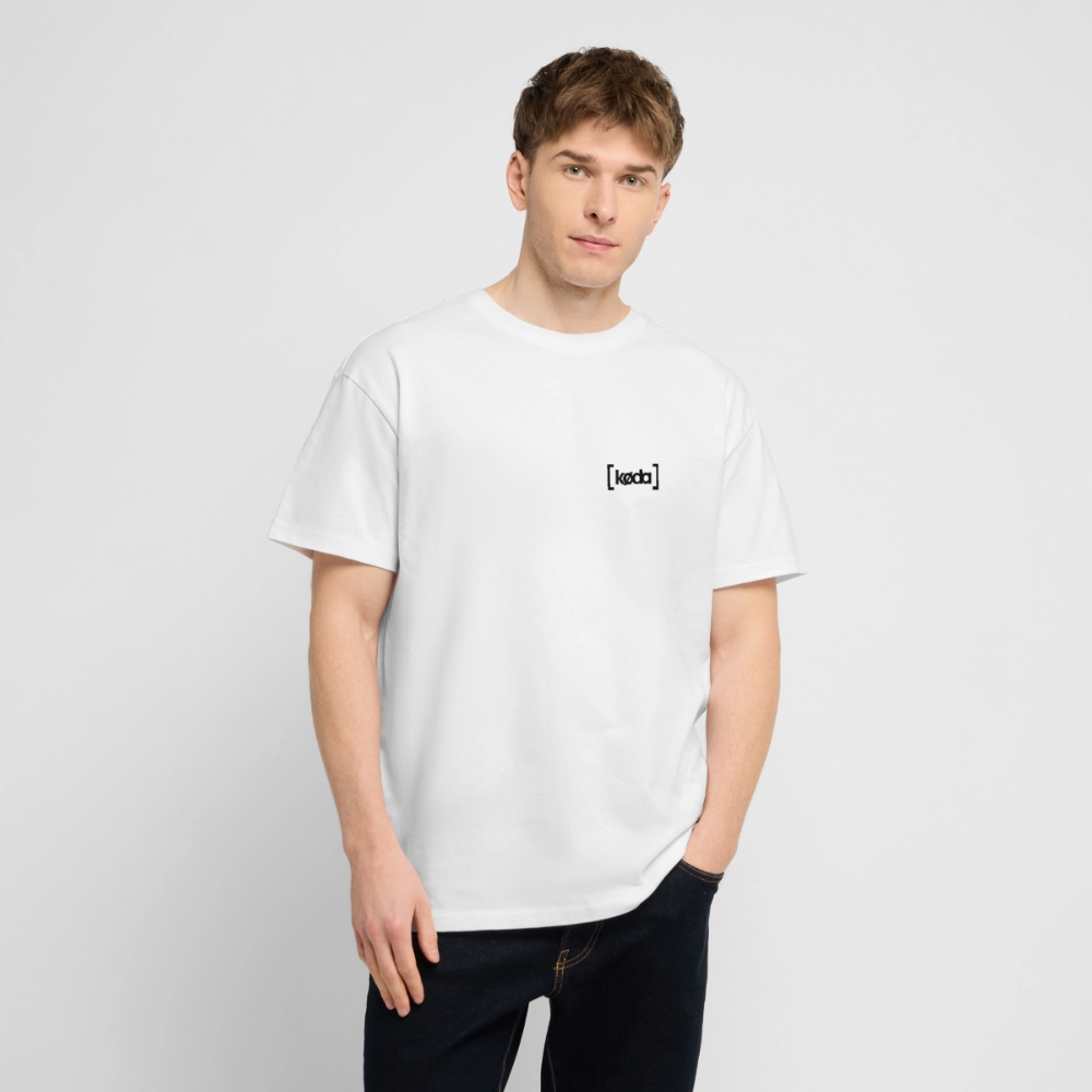 køda - Basic Oversized Logo Tee - Weiß