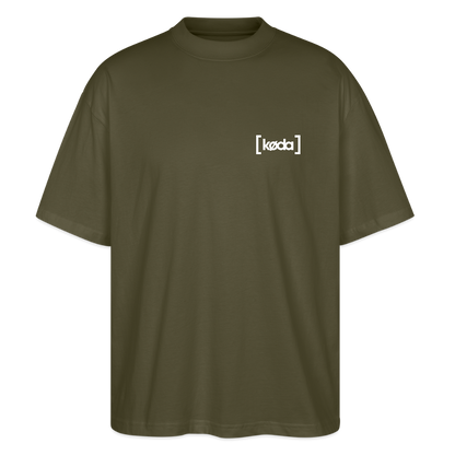 køda - Basic Oversized Logo Tee - Khaki