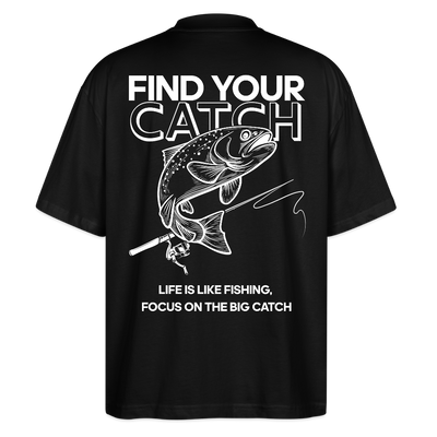 køda - Find Your Catch Oversized Tee - Schwarz