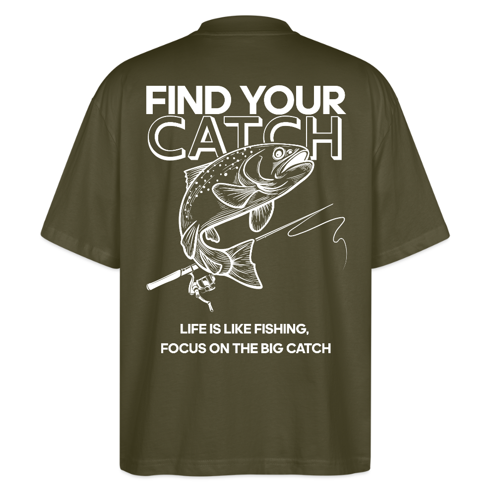 køda - Find Your Catch Oversized Tee - Khaki