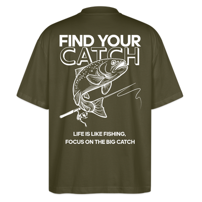 køda - Find Your Catch Oversized Tee - Khaki