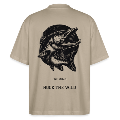 køda - Pike Oversized Tee - Steingrau