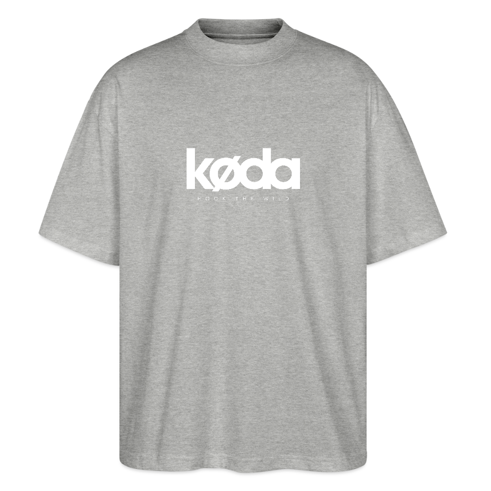 køda - Pike Oversized Tee - Grau meliert