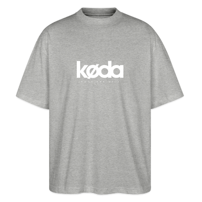 køda - Pike Oversized Tee - Grau meliert