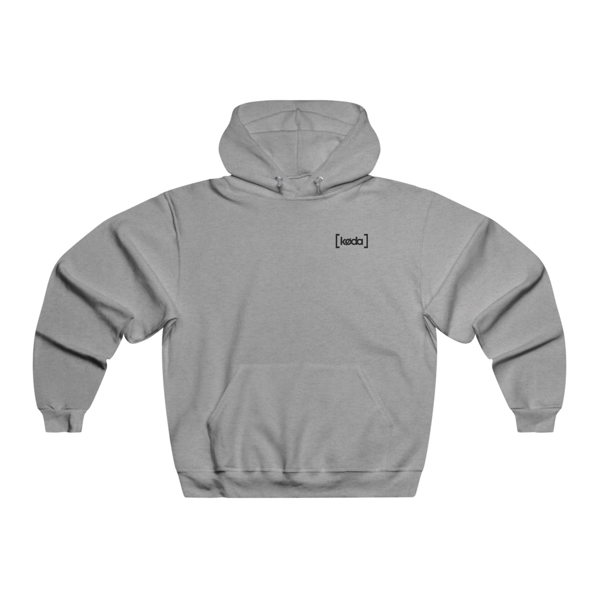 koda basic logo hoodie grey