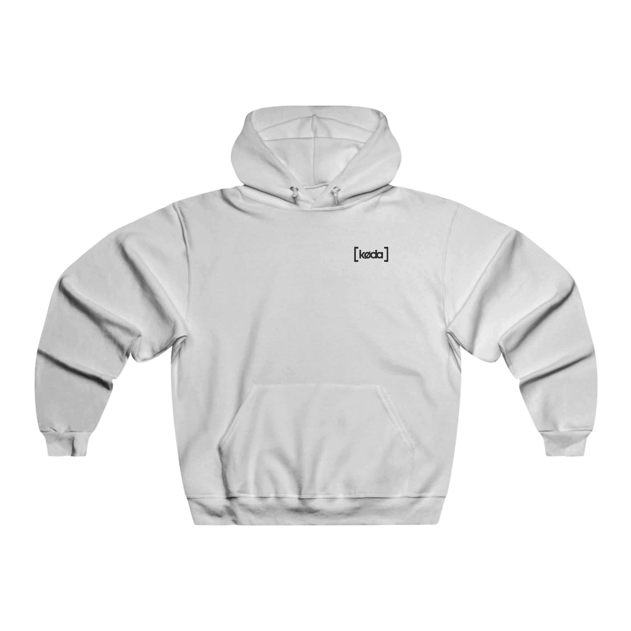 koda basic logo hoodie white