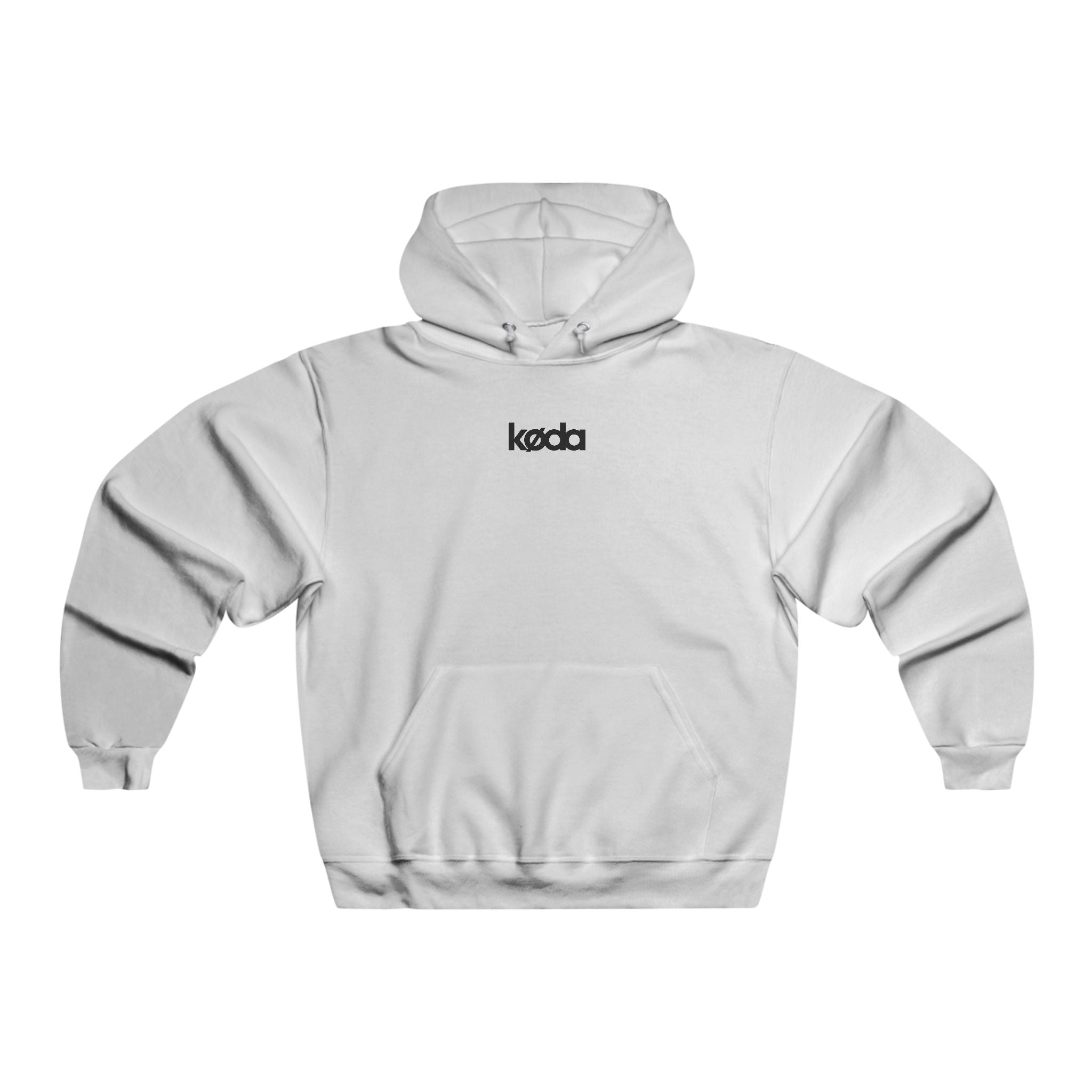 koda basic small logo hoodie white